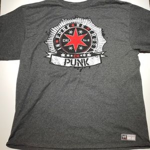 WWE In Punk We Trust CM Punk T-shirt Mens 3X Gray